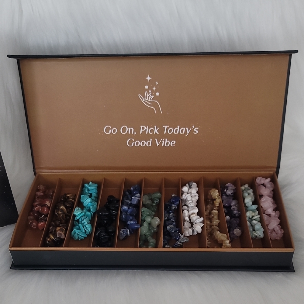 NEW! From MINDFUL SOULS, 12 Genuine Crystal Bracelets